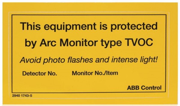  Шильдик информационный для TVOC-2 (уп.10шт) ABB 1SFA663005R1001 