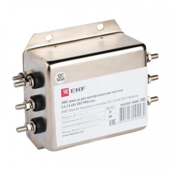  ЭМС-фильтр для преобразователя частоты 2.2-4.0кВт EKF vector-emi-4R0 