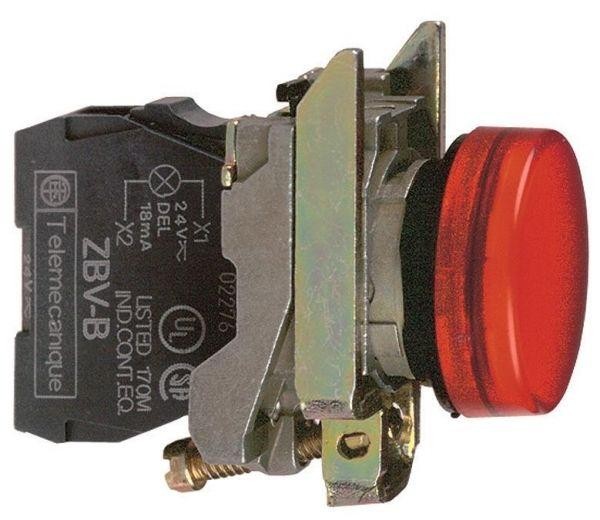  Лампа сигнальная 22мм 230-240В красн. SchE XB4BVM4 