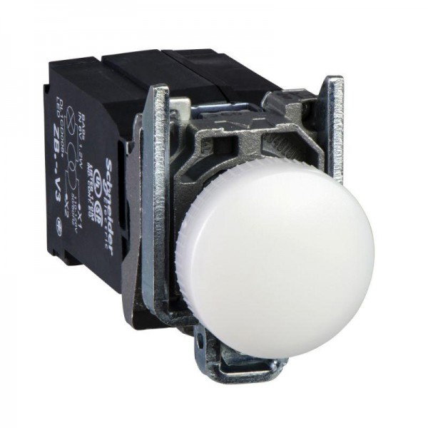  Лампа сигнальная 22мм LED 400В встр. трансф. бел. SchE XB4BV5B1 