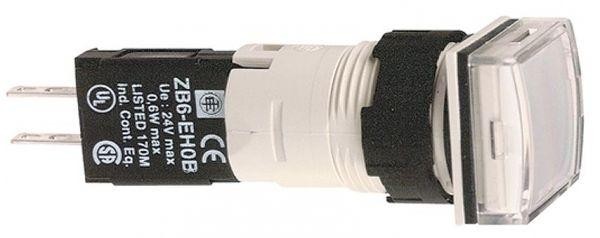  Лампа сигнальная 16мм 12-24В квадрат. бел. SchE XB6CV1BB 
