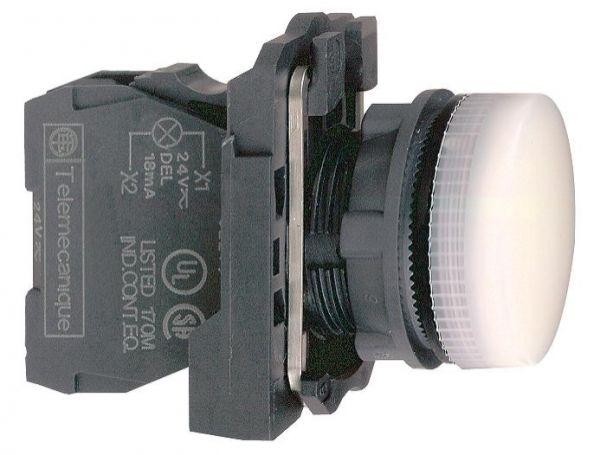  Лампа сигнальная 22мм 230-240В бел. SchE XB5AVM1 