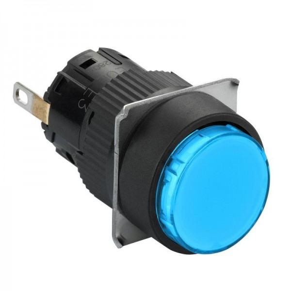  Лампа сигнальная 24В 16мм LED IP65 син. SchE XB6EAV6BP 