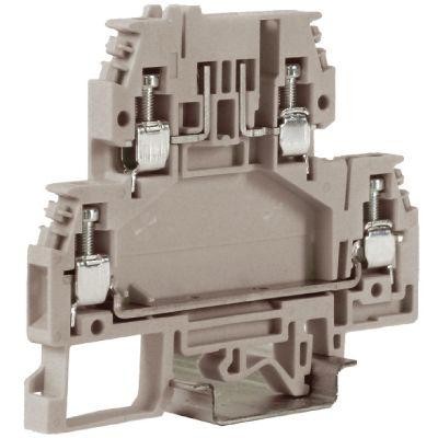  Зажим DSFA.4GR 2-х уровн. верхний под предохранитель 4кв.мм сер. DKC ZDA100GR 