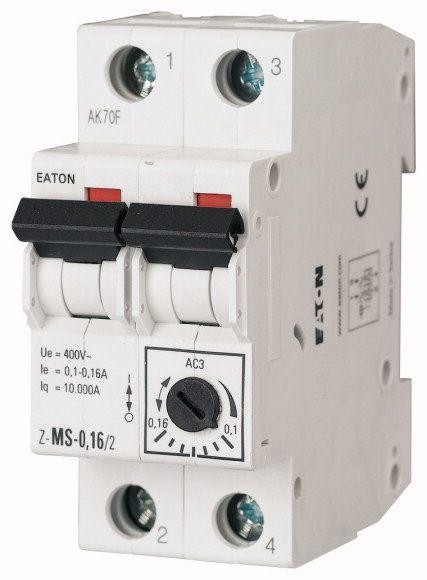  Автомат модульный защиты двигателя 2п 0.16А Z-MS-0.16/2 EATON 248389 