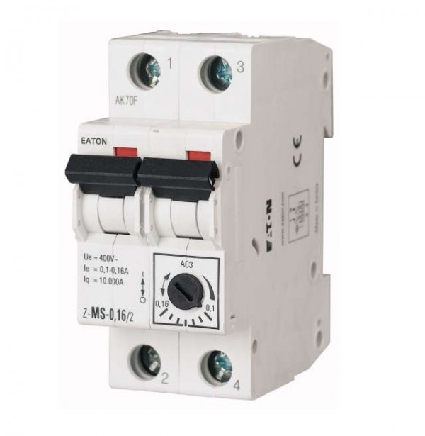  Автомат модульный защиты двигателя 2п 2.5А Z-MS-2.5/2 EATON 248395 