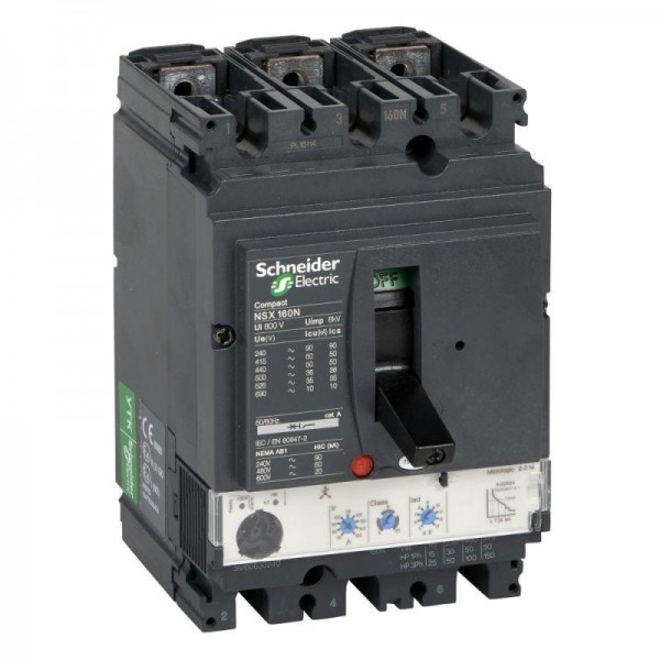  Выключатель авт. 3п 3т Micrologic 2.2M 100А NSX160N SchE LV430989 