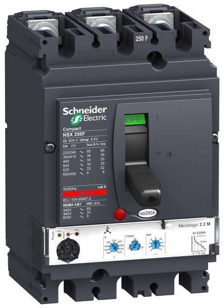  Выключатель авт. 3п 3т Micrologic 2.2M 150А NSX250F SchE LV431161 