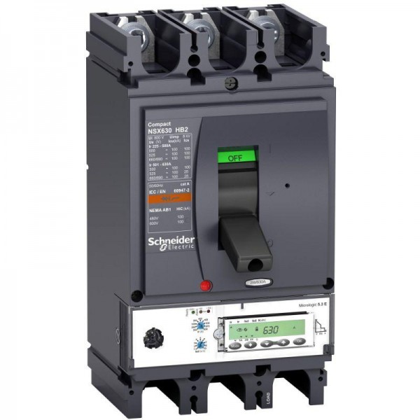  Выключатель автоматический 3п 400А 100кА при 690В NSX400HB2 Micrologic 5.3E SchE LV433646 