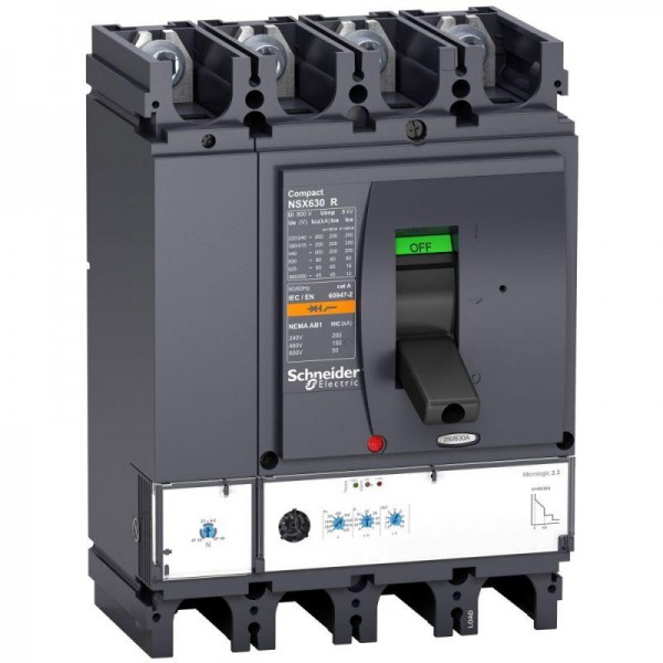  Выключатель автоматический 4п 4т 250А 200кА NSX400R Micrologic 2.3 SchE LV433601 