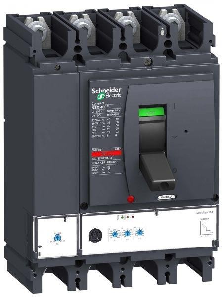  Выключатель автоматический 4п 4т 250А 50кА NSX400N Micrologic 2.3 SchE LV432708 