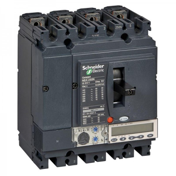  Выключатель автоматический 4п 4т 100А 50кА NSX100N Micrologic 5.2A SchE LV429895 