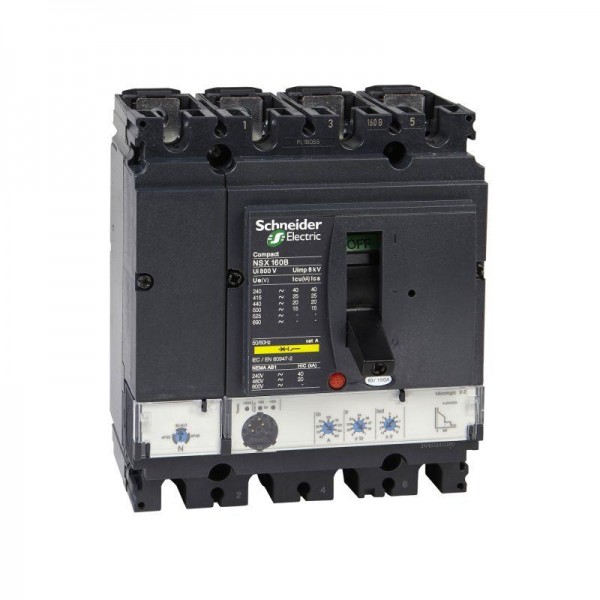  Выключатель автоматический 4п 4т 40А 50кА NSX160N Micrologic 2.2 SchE LV430788 