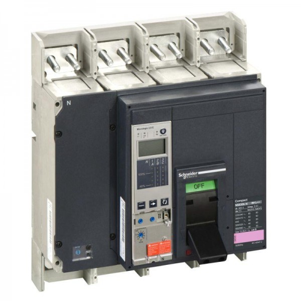  Выключатель автоматический 4п 4т 630А 50кА NS630b N Micrologic 2.0E SchE 34402 