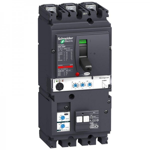  Выключатель автоматический 3п 3т 250А 36кА NSX250F Micrologic 2.2 VIGI SchE LV431970 
