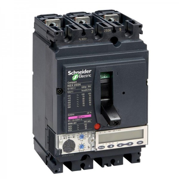  Выключатель автоматический 3п 3т 100А 25кА NSX250B Micrologic 5.2A SchE LV431147 