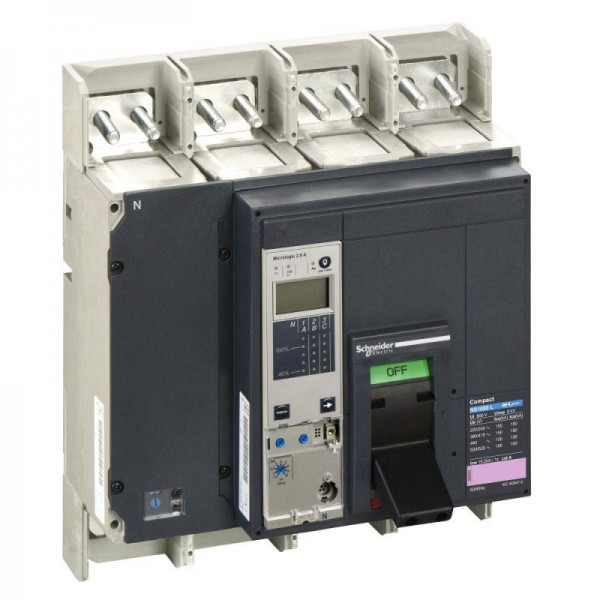  Выключатель автоматический 4п 1000А 150кА NS1000 L 4P + Micrologic 2.0A в сборе SchE 33502 