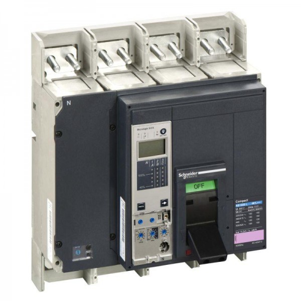  Выключатель автоматический 4п 1000А 150кА NS1000 L 4P + Micrologic 5.0A в сборе SchE 33521 