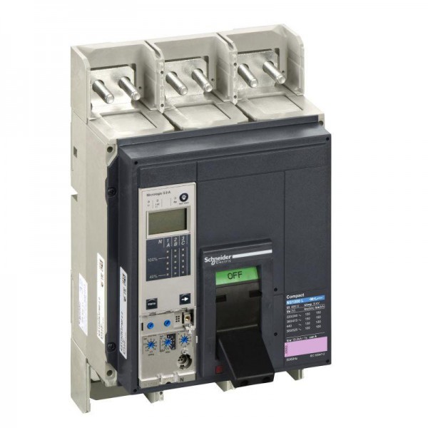  Выключатель автоматический 3п 1000А 150кА NS1000 L 3P + Micrologic 5.0A в сборе SchE 33518 