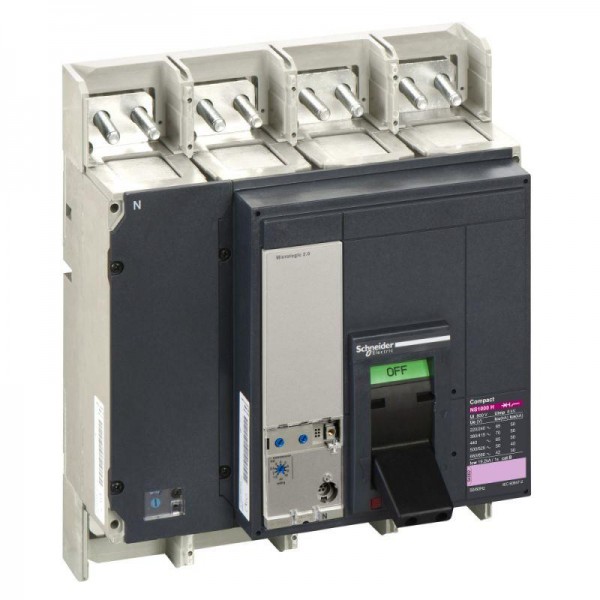  Выключатель автоматический 4п 1000А 70кА NS1000 H 4P + Micrologic 2.0 в сборе SchE 33476 
