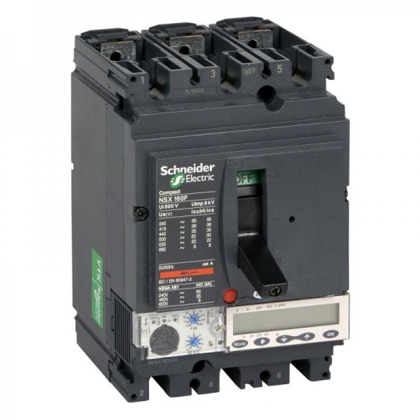  Выключатель автоматический 3п 3т 160А 25кА NSX160B Micrologic 5.2A SchE LV430870 