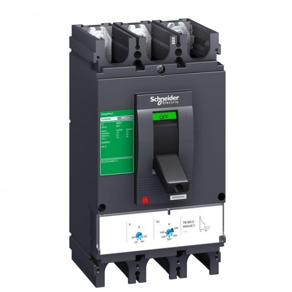  Выключатель автоматический 3п 400А 36кА EasyPact CVS400F TM320D SchE LV540305 