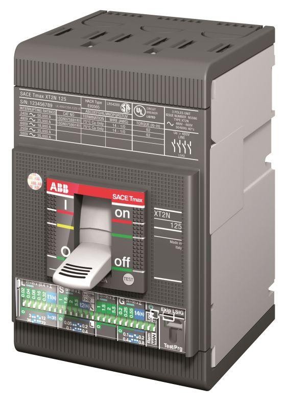  Выключатель автоматический 3п XT2N 160 Ekip LSI In=160А 3p F F ABB 1SDA067071R1 