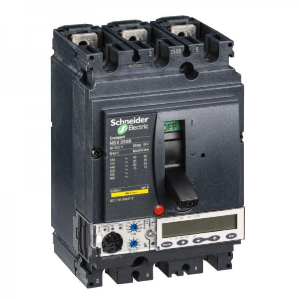  Выключатель автоматический 3п 3т 250А 25кА NSX250B Micrologic 5.2A SchE LV431145 