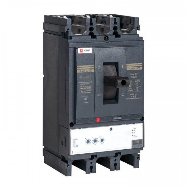  Выключатель автоматический 3п 400/315А 45кА ВА-99C Compact NS PROxima EKF mccb99C-400-315 