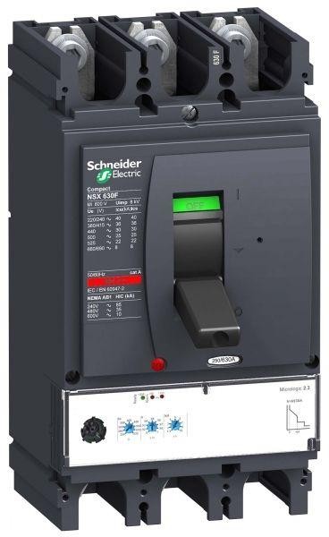  Выключатель автоматический 3п 3т 630А 70кА NSX630H Micrologic 2.3 SchE LV432895 