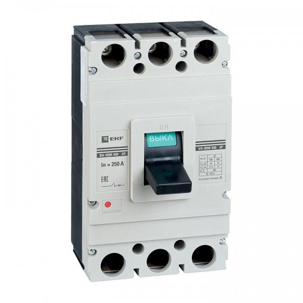  Выключатель автоматический 3п 400/250А 42кА ВА-99М PROxima EKF mccb99-400-250m 