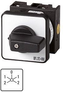  Переключатель реверсивный 3п Ie=12А пол.2-1-0-1-2 45град. 48х48мм перед. креп. T0-7-69/E EATON 015953 