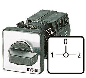  Выключатель 1п Ie=12А пол.1-0-2 90град. 48х48мм перед. креп. TM-1-8218/E EATON 015553 