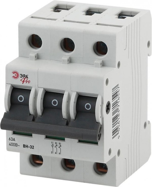  Выключатель нагрузки 3п 63А ВН-32 Pro NO-902-90 ЭРА Б0031914 