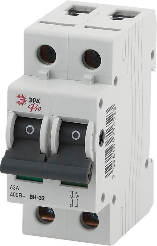  Выключатель нагрузки 2п 63А ВН-32 Pro NO-902-88 ЭРА Б0031716 