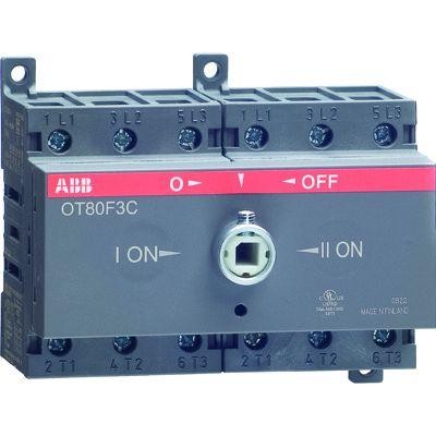  Рубильник реверсивный OT80F3C 80А (75А AC23) ABB 1SCA105402R1001 