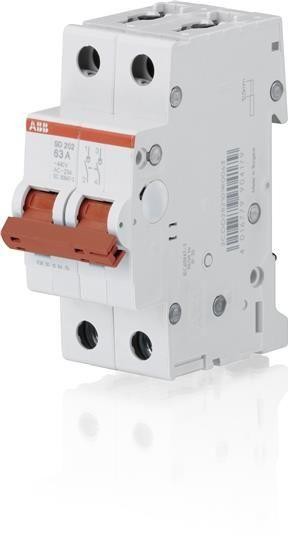  Рубильник 2п SD202/40 рычаг красн. ABB 2CDD282101R0040 