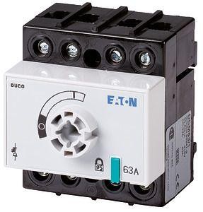  Выключатель-разъединитель Duco 3п+прох.N 63А без оси и рукояти DCM63/1 EATON 1314003 