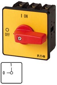  Выключатель нагрузки 3п 100А перед. креп. P3-100/E-RT красн. ручка EATON 007189 