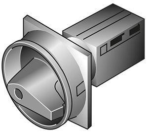  Выключатель нагрузки 2п Iu=10А 0-1 90 30х30мм TM-1-8291/E/SVB-SW черн. ручка EATON 215352 