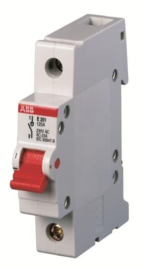  Рубильник 1п E201g 80А рычаг сер. ABB 2CDE281001R1080 