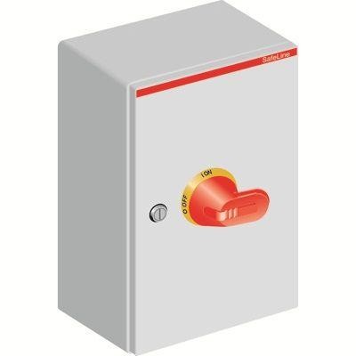  Рубильник 3п OTL125BA3U 125А(АС23А) желт./красн. ручка в боксе ABB 1SCA022563R0330 