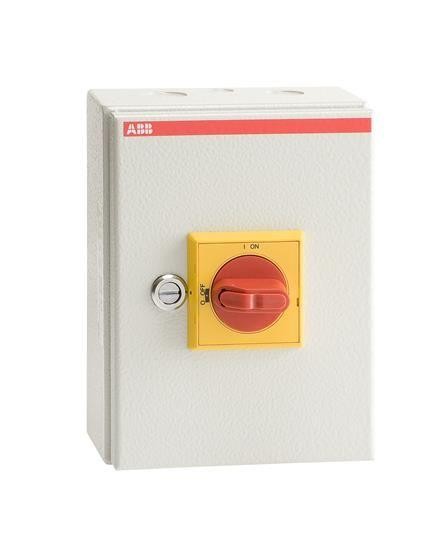  Рубильник 3п OTL32BA3M 32А 4х25.5+ 2х16.5 желт./красн. ручка в боксе ABB 1SCA022562R4100 