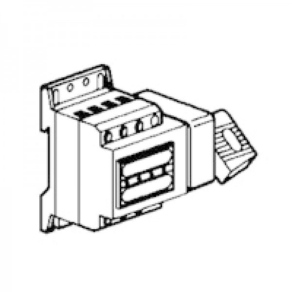  Выключатель Vistop 4п/32А бок. прив. с красн. рукояткой Leg 022307 