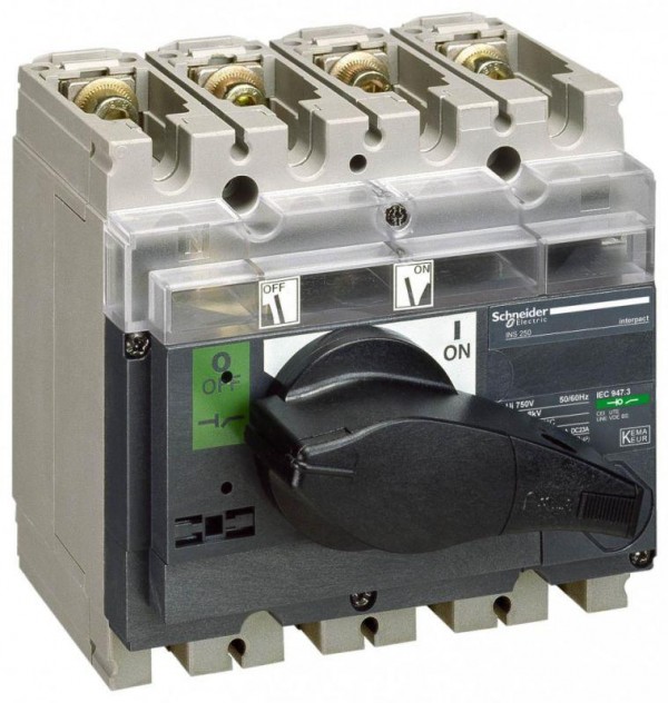  Выключатель-разъединитель 4п INTERPACT INV250 SchE 31167 