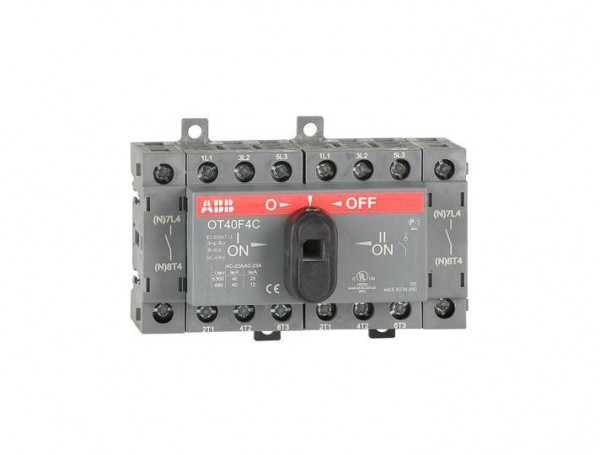  Рубильник реверсивный OT40F4C 40А (23А AC23) ABB 1SCA104934R1001 