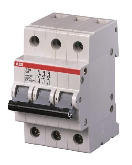  Рубильник 3п E203g 125А рычаг сер. ABB 2CDE283001R1125 
