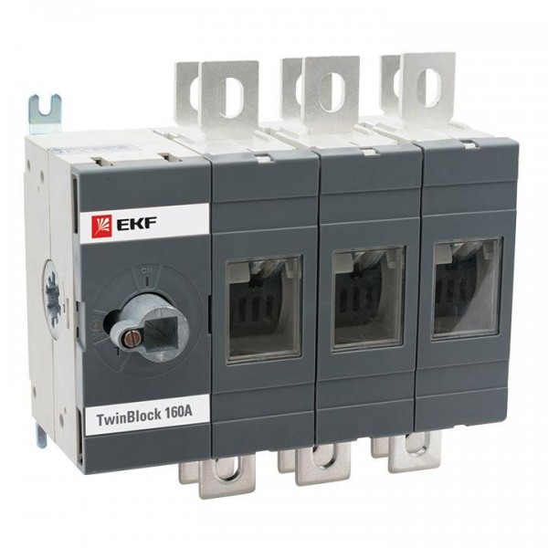 Рубильник 3п 250А реверсивный без рукоятки управления TwinBlock EKF tb-s-250-3p-rev 