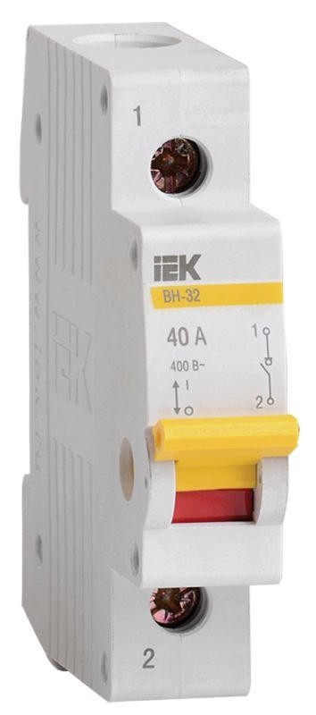  Выключатель нагрузки ВН-32 40А/1П IEK MNV10-1-040 