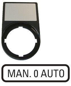  Шильдик "MAN-0-AUTO" с держателем 30х50 M22S-ST-GB12 черн. EATON 216501 